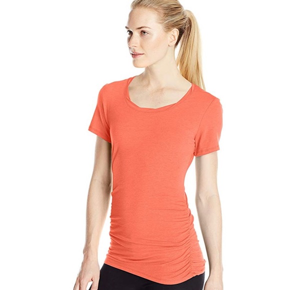 NWOT ruched side workout tee - Picture 2 of 4